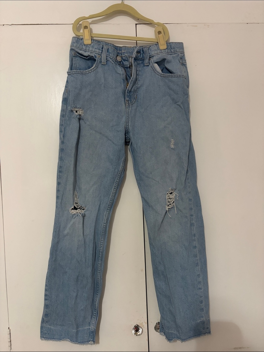 Old Navy Light Blue Distressed Kids Jeans